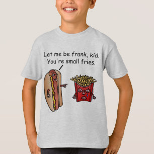 Funny Hot Dog French Fries Food Pun T-Shirt