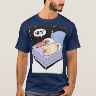 Funny Hot Dog Hey Comic Strip Comic Art Oversized T-Shirt