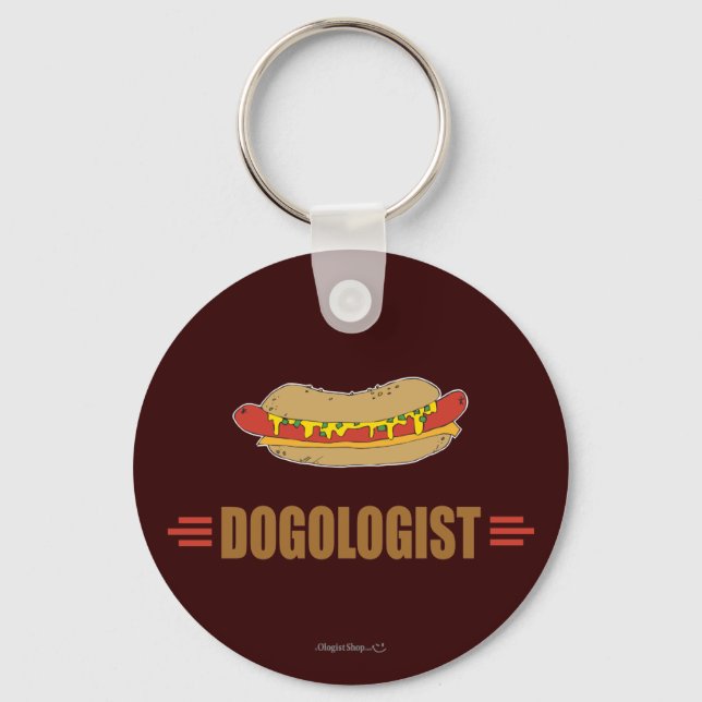 Funny Hot Dog Key Ring (Front)