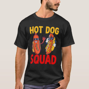 Funny Hot Dog Squad Hot Dog T-Shirt
