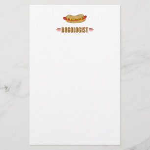 Funny Hot Dog Stationery