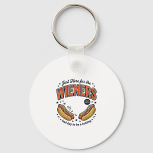 Funny Hot Dog Wiener Vintage Shirt Design_1 Key Ring