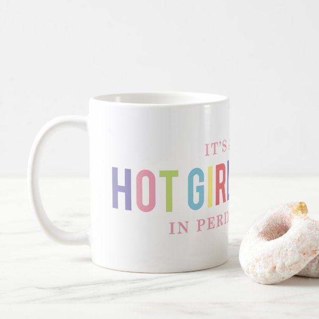 Funny Hot Girl Summer Perimenopause Mug (With Donut)