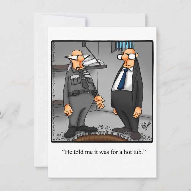 Funny Hot Tub Party Invitations (Front)