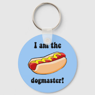 Funny hotdog key ring