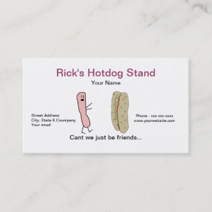 Funny Hotdog Stand Business Card
