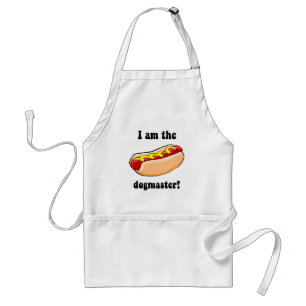 Funny hotdog standard apron