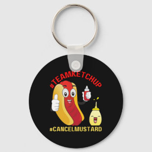 Funny Hotdog Team Ketchup Lover Fun Bbq Hotdogs Gr Key Ring