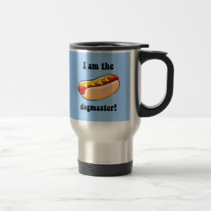 Funny hotdog travel mug