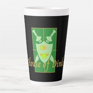 Funny House of Dink Pickleball Crest Latte Mug