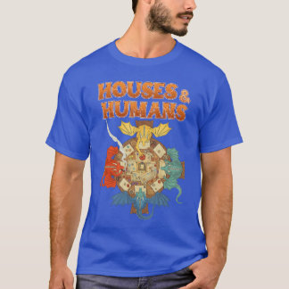 Funny Houses and Humans Parody Gaming for Men Boys T-Shirt