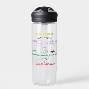 funny how to golf, golf cart speed water bottle