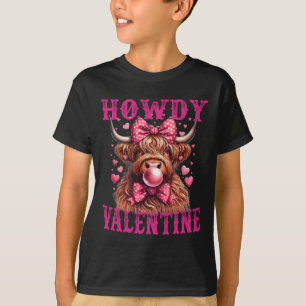 Funny Howdy Valentine Cow Western Cowgirl Cowboy T-Shirt