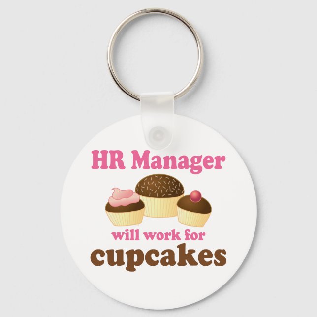 Funny HR Manager Key Ring (Front)