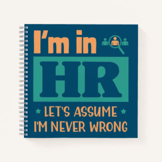 Funny HR Officer Gift | Human Resource Worker Gift Notebook