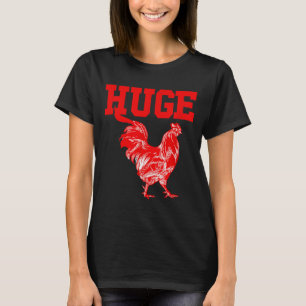Funny Huge Mens Rooster Graphic T-Shirt