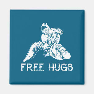 Funny Hugs Brazilian Jiu Jitsu Mma Bjj  Magnet