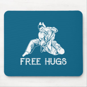 Funny Hugs Brazilian Jiu Jitsu Mma Bjj Mouse Mat