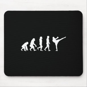Funny Human Ape Gorilla Evolution Karate Boxing Ki Mouse Mat