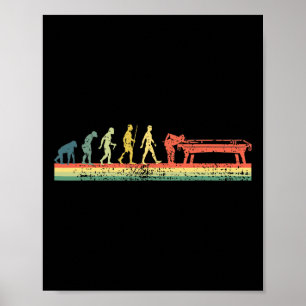 Funny Human Billiards Evolution 8 Ll Pool Player  Poster