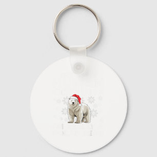 Funny Human Costume Lar Bear Christmas Lights Sant Key Ring