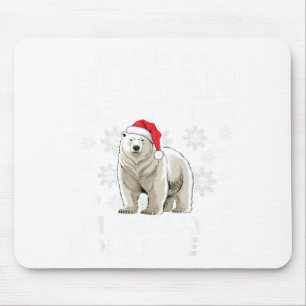 Funny Human Costume Lar Bear Christmas Lights Sant Mouse Mat
