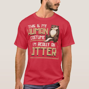 Funny Human Costume Otter T-Shirt