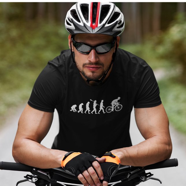 Funny Human Cycling Evolution Athlete Bike Cyclist T-Shirt (Creator Uploaded)