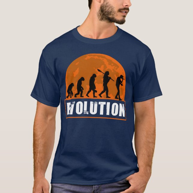 Funny Human Evolution Rapper friend T-Shirt (Front)