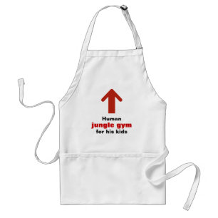 Funny Human Jungle Gym Standard Apron