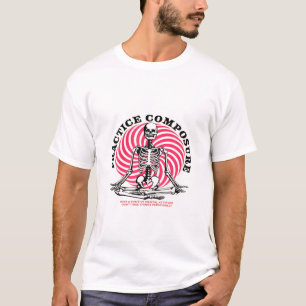 Funny Human Skeleton Skull Yoga Skeleton Yoga Skul T-Shirt