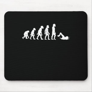 Funny Human Swimming Evolution Swimmer Swim Design Mouse Mat