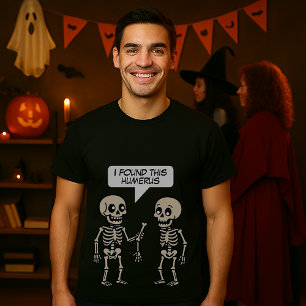 Funny Humerus Halloween Skeletons T-Shirt