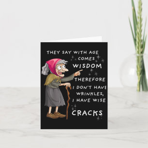 Funny Humor Halloween I Don't Have Wrinkles  Card