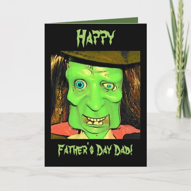 Funny Humor Monster Father's Day Card (Front)