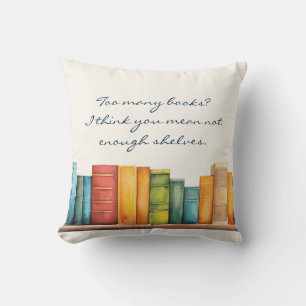 Funny Humor Reading Book Cushion