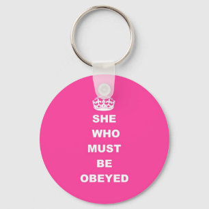Funny humoros womans text key ring