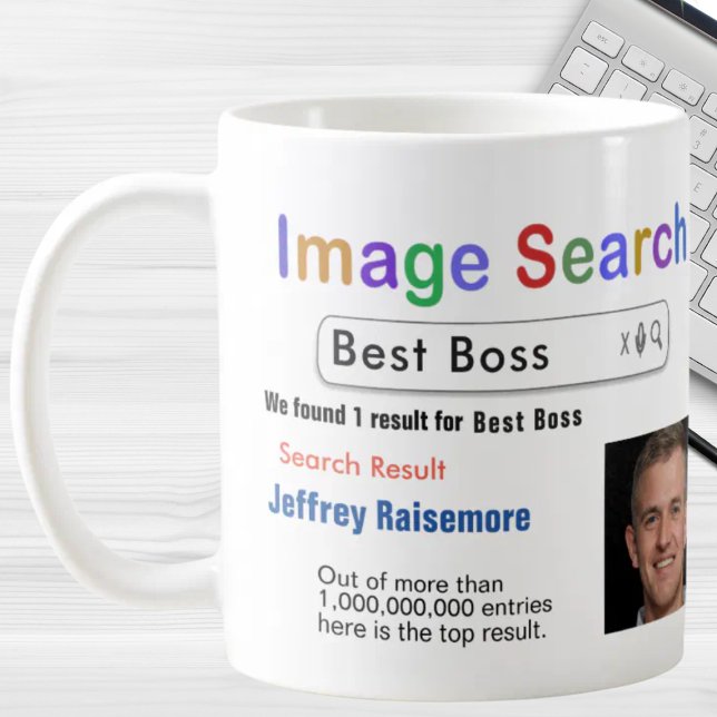 Funny Humour Custom Best Boss Search Gift Mug (Creator Uploaded)