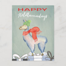 Funny Humour Cute Llama Holiday