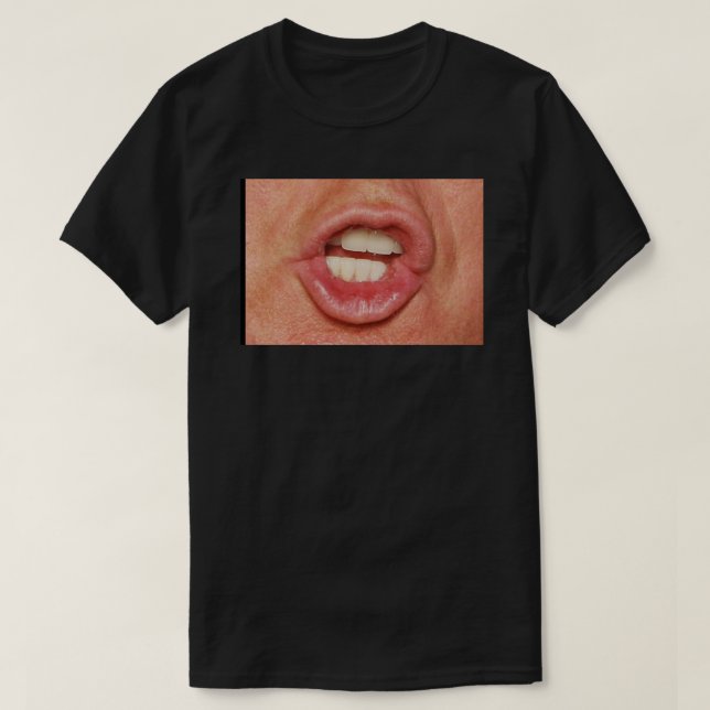 Funny humour hilarious trump Donald trump mouth li T-Shirt (Design Front)
