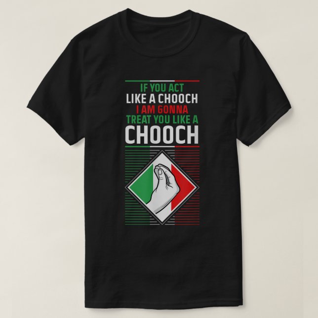 Funny Humour Italian Quote Slang Fun Italy Sayings T-Shirt (Design Front)