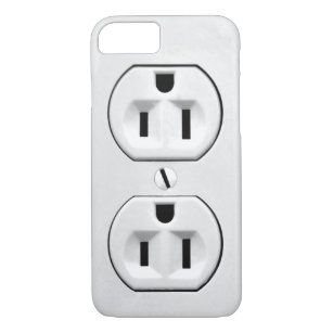Funny Humour Joke Electrical Outlet Custom Case-Mate iPhone Case