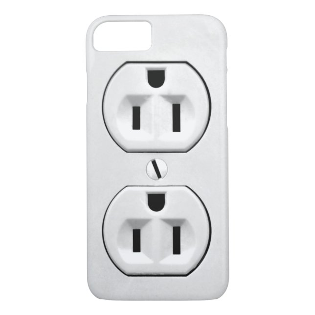Funny Humour Joke Electrical Outlet Custom Case-Mate iPhone Case (Back)