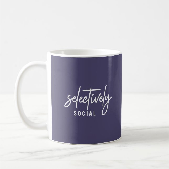 Funny Humour Quote Script Typography Coffee Mug (Left)