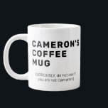 Funny Humour Sarcasm Custom Modern Typography  Large Coffee Mug<br><div class="desc">Funny Humour Sarcasm Custom Modern Typography Giant Coffee Mug</div>