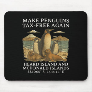 Funny Humour Sarcastic Penguin Make Penguin Tax-fr Mouse Mat