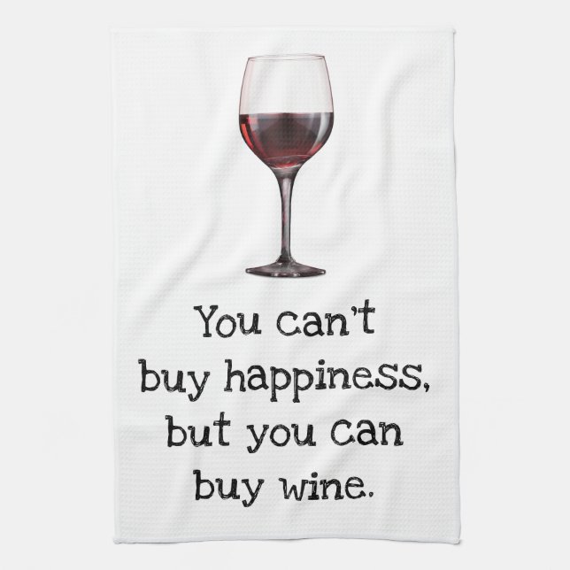 Funny Humour Wine Kitchen Towels Towel (Vertical)