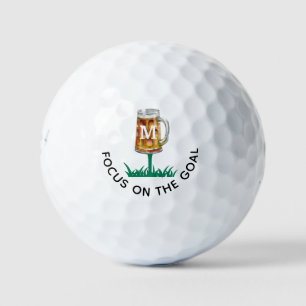 Funny Humourous 19th Tee Personalise Monogram Golf Balls