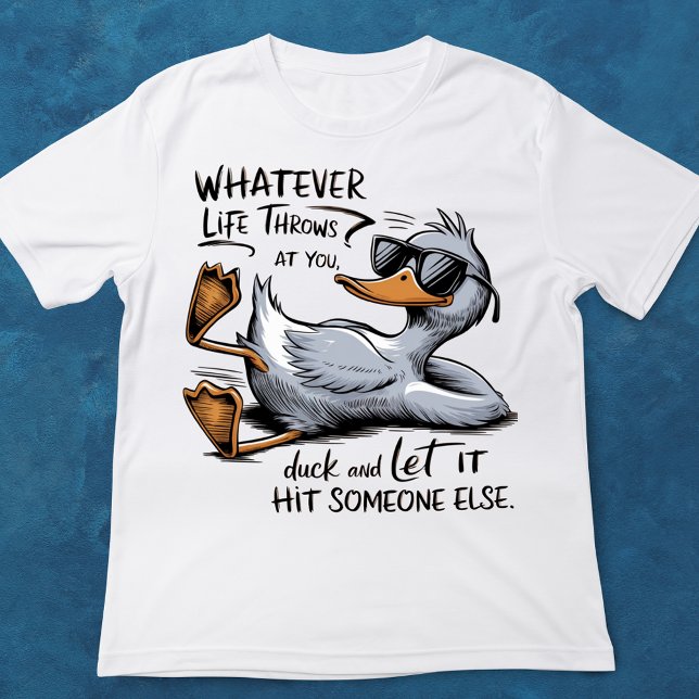 Funny Humourous Duck In Glasses T-Shirt (Creator Uploaded)
