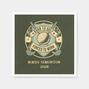 Funny Humourous Golf Quote Custom Vintage Custom Napkin